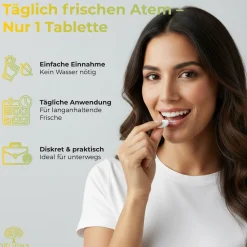 Delvina Mundflora - Lutschtabletten gegen Mundgeruch (Minzgeschmack)| New