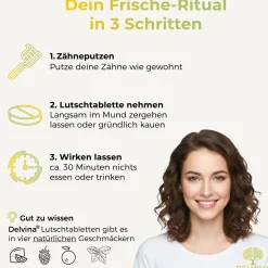 Delvina Mundflora - Lutschtabletten gegen Mundgeruch (Minzgeschmack)| New
