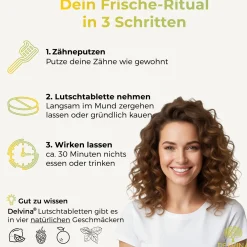 Delvina Mundflora - Lutschtabletten gegen Mundgeruch (Zitronengeschmack)><noscript><img width=