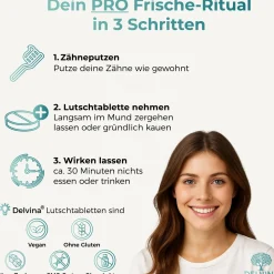 Delvina Mundflora PRO - Lutschtabletten gegen Mundgeruch (Minzgeschmack)><noscript><img width=