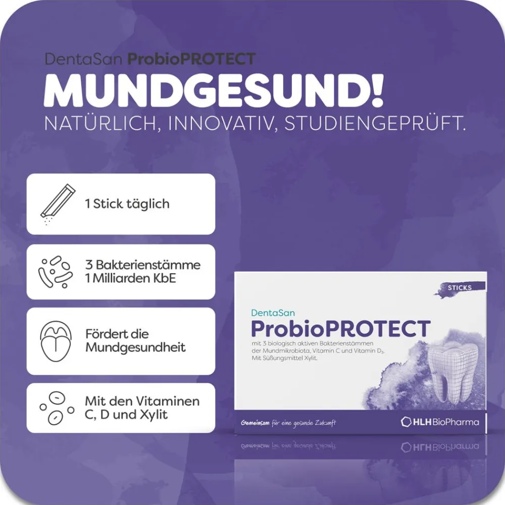 DentaSan ProbioPROTECT - Direktsticks für Mundflora, Zahnfleisch & Zähne> Discount