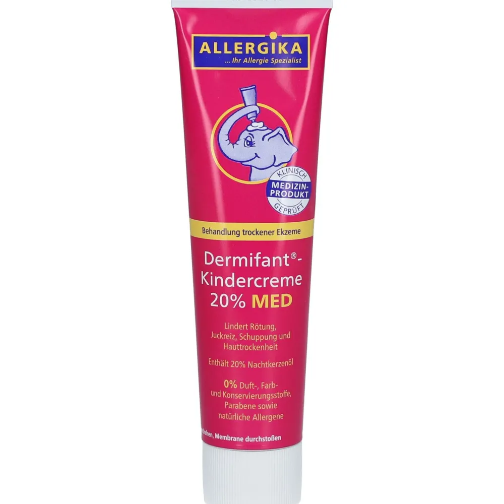 Dermifant® Kindercreme 20% MED - Kortisonfreie Behandlung trockener Ekzeme bei Babys und Kindern| New