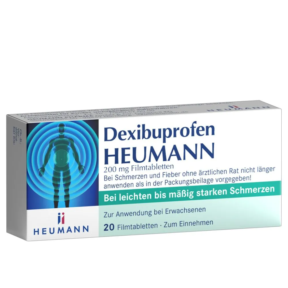 Dexibuprofen HEUMANN 200 mg Filmtabletten| Online