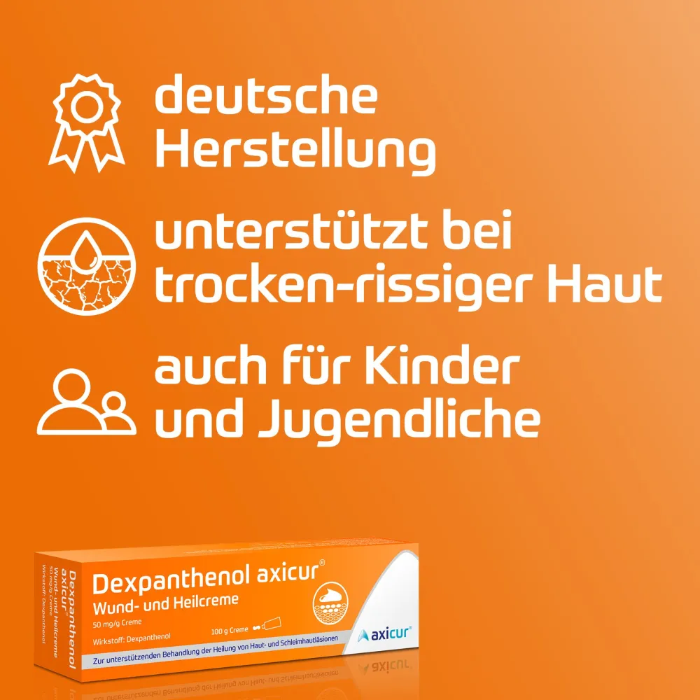 Dexpanthenol axicur® Wund- und Heilcreme 50mg/g Creme| Hot