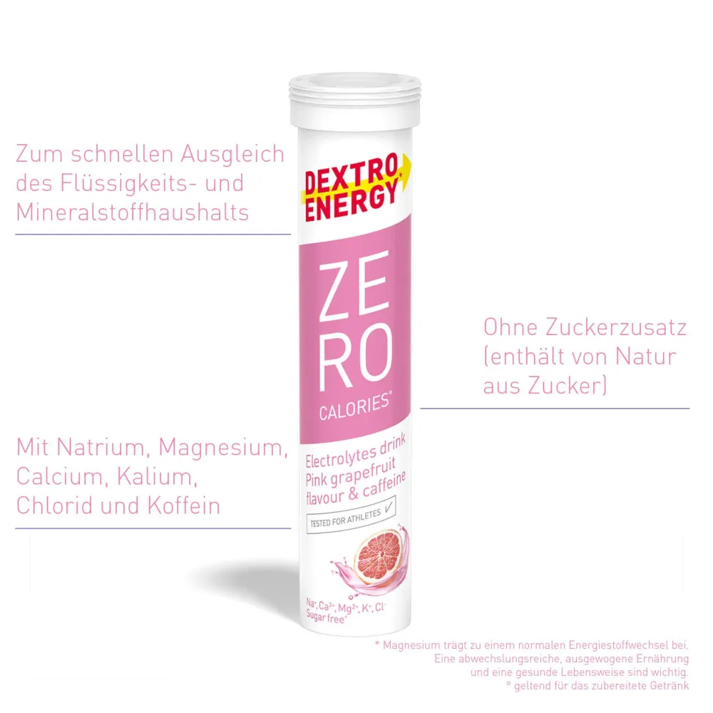 Dextro Energy Zero Calories® Pink Grapefruit + Caffeine>