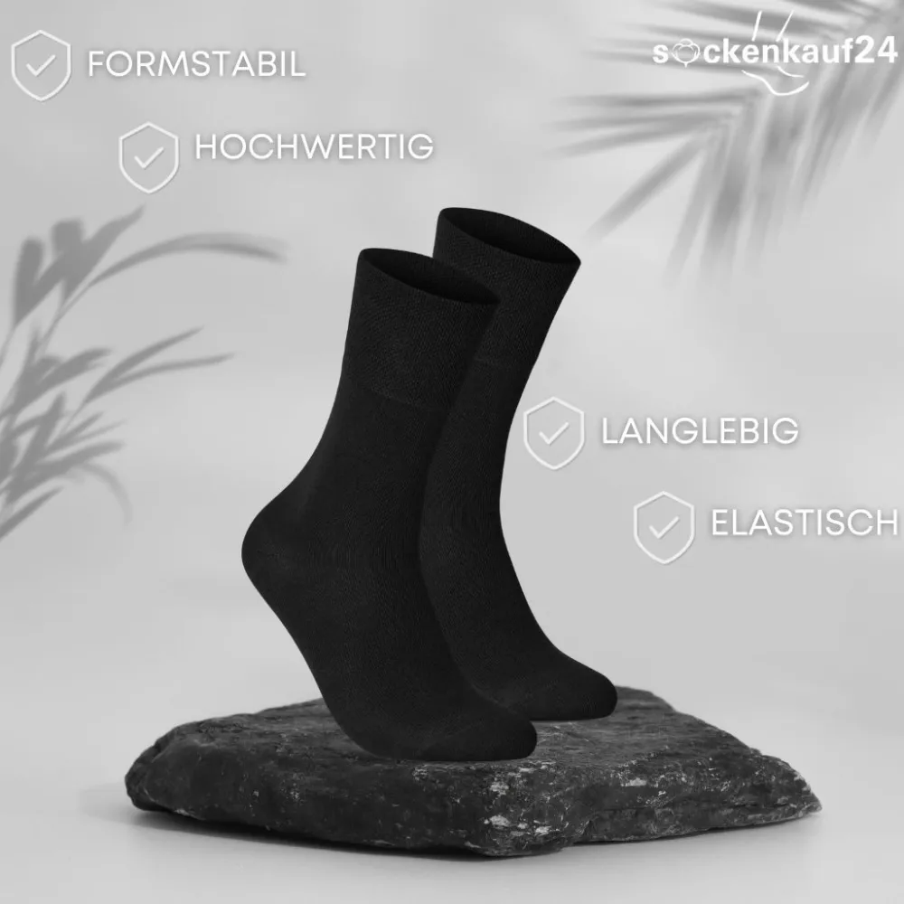 Diabetiker Socken mit Komfortbund und ohne Naht aus 97% Baumwolle für Damen und Herren>sockenkauf24 Discount
