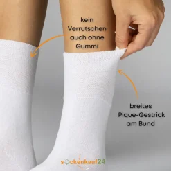 Diabetiker Socken ohne Gummi & ohne Naht aus 97% Baumwolle für Damen und Herren|sockenkauf24 Sale