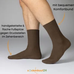 Diabetiker Socken ohne Gummi aus 100% Baumwolle>sockenkauf24 Clearance