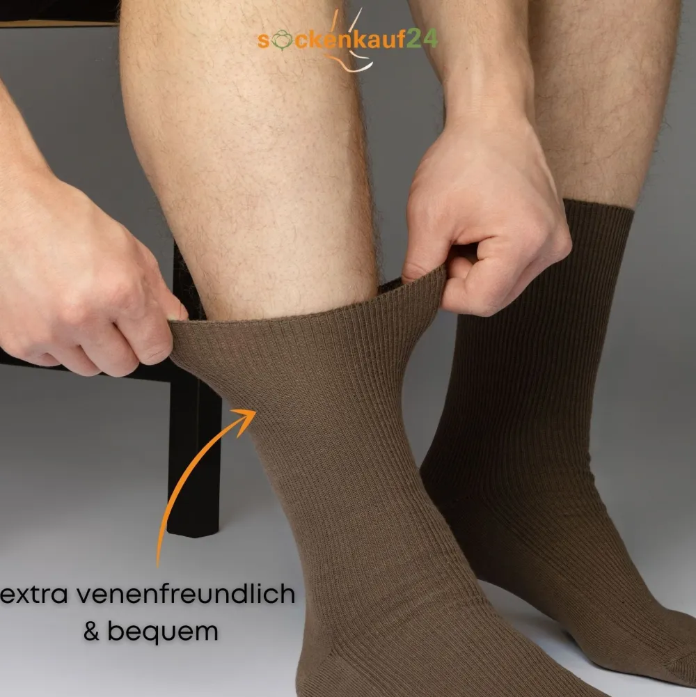 Diabetiker Socken ohne Gummi aus 100% Baumwolle>sockenkauf24 Clearance