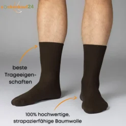 Diabetiker Socken ohne Gummi aus 100% Baumwolle><noscript><img width=