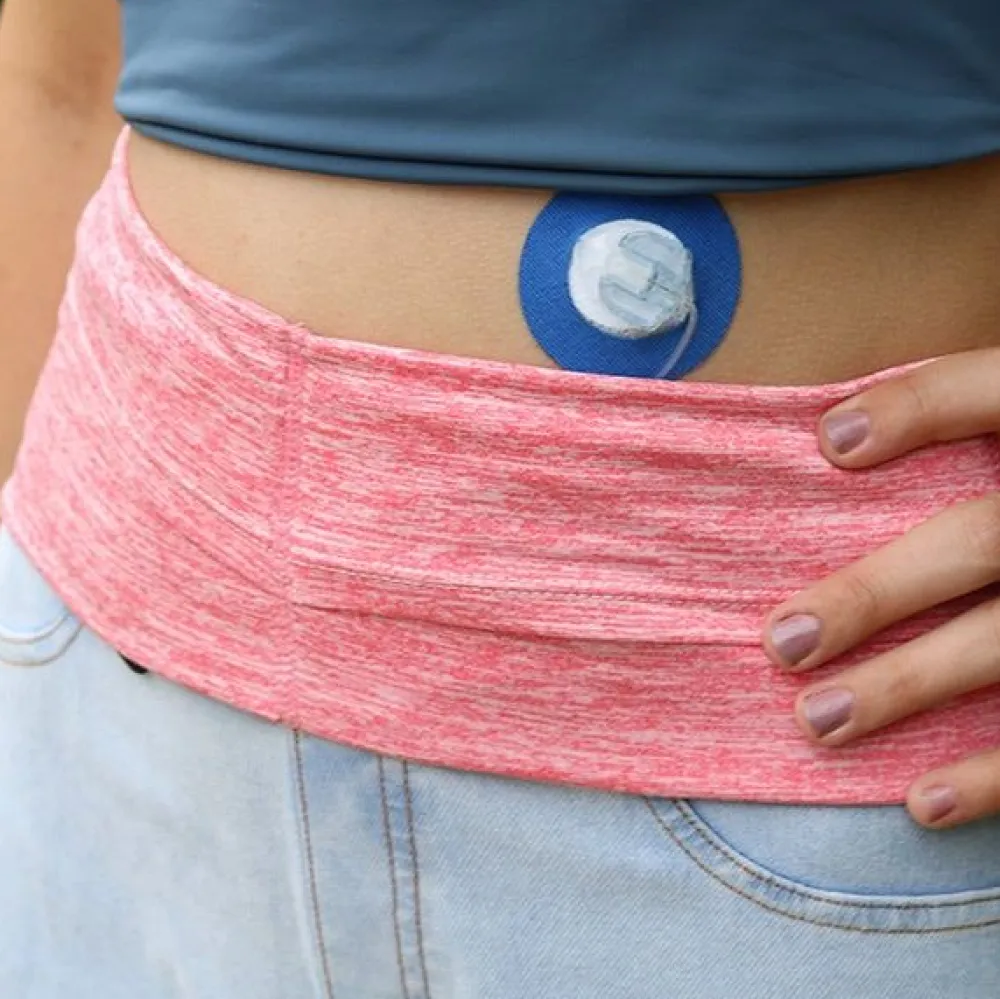 Diasticker® Bauchgurt für Insulinpumpe "Light Pink"> Outlet