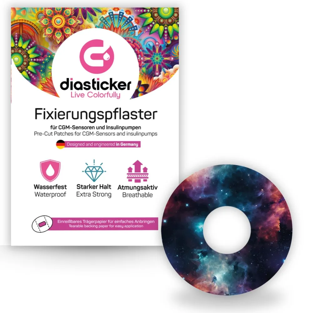 Diasticker® Freestyle Libre 3 / 3 Plus Fixiertapes "Space"| Discount