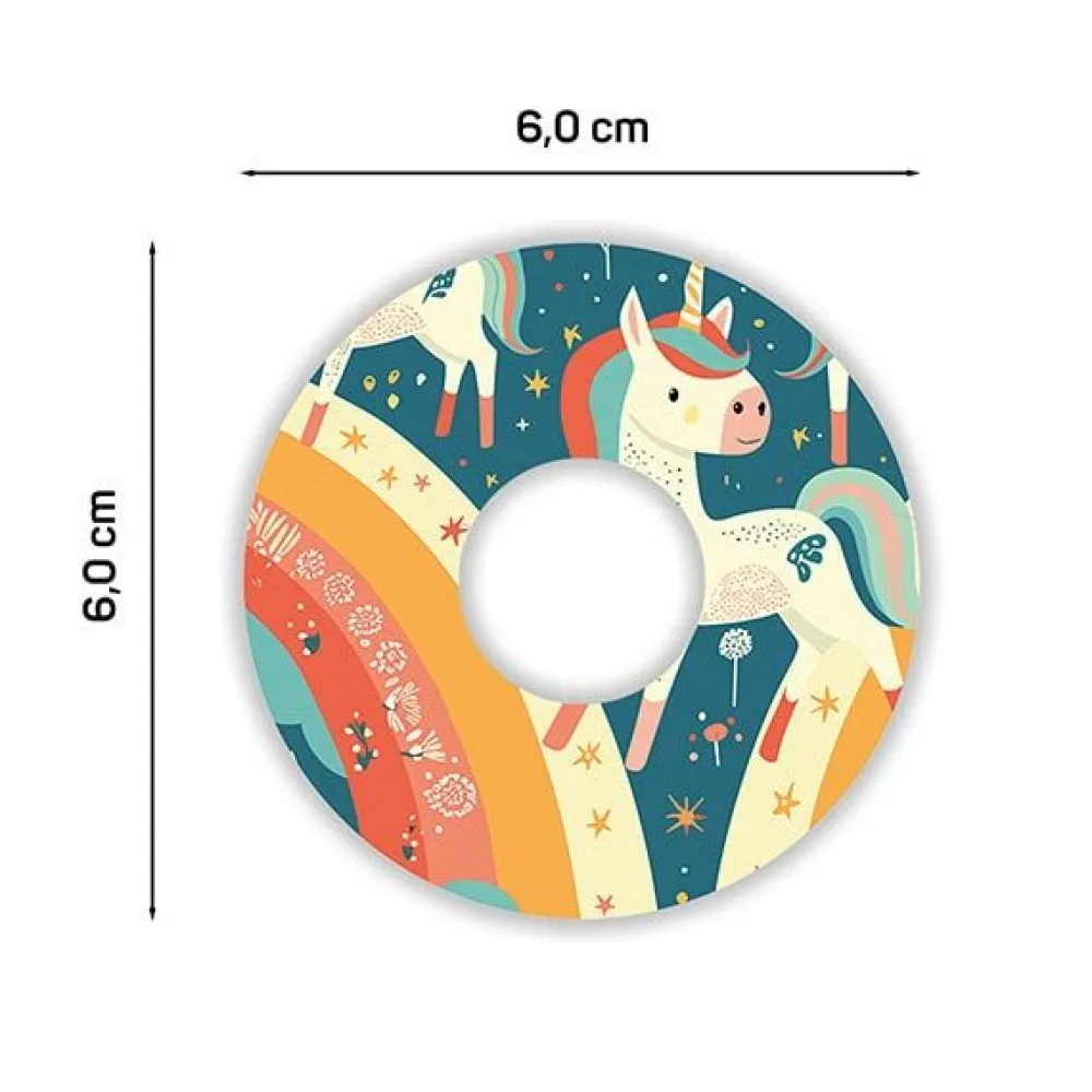 Diasticker® Freestyle Libre 3 / 3 Plus Fixiertapes "Unicorn Glow">