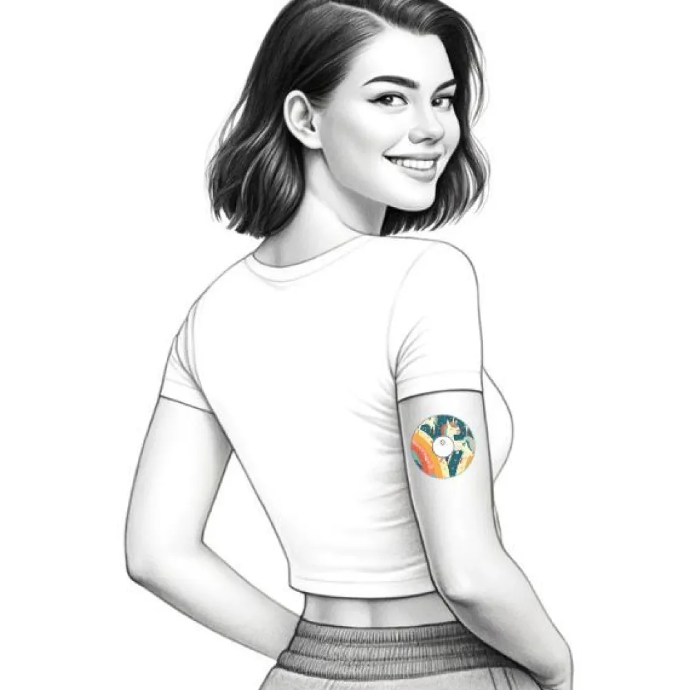 Diasticker® Freestyle Libre 3 / 3 Plus Fixiertapes "Unicorn Glow">