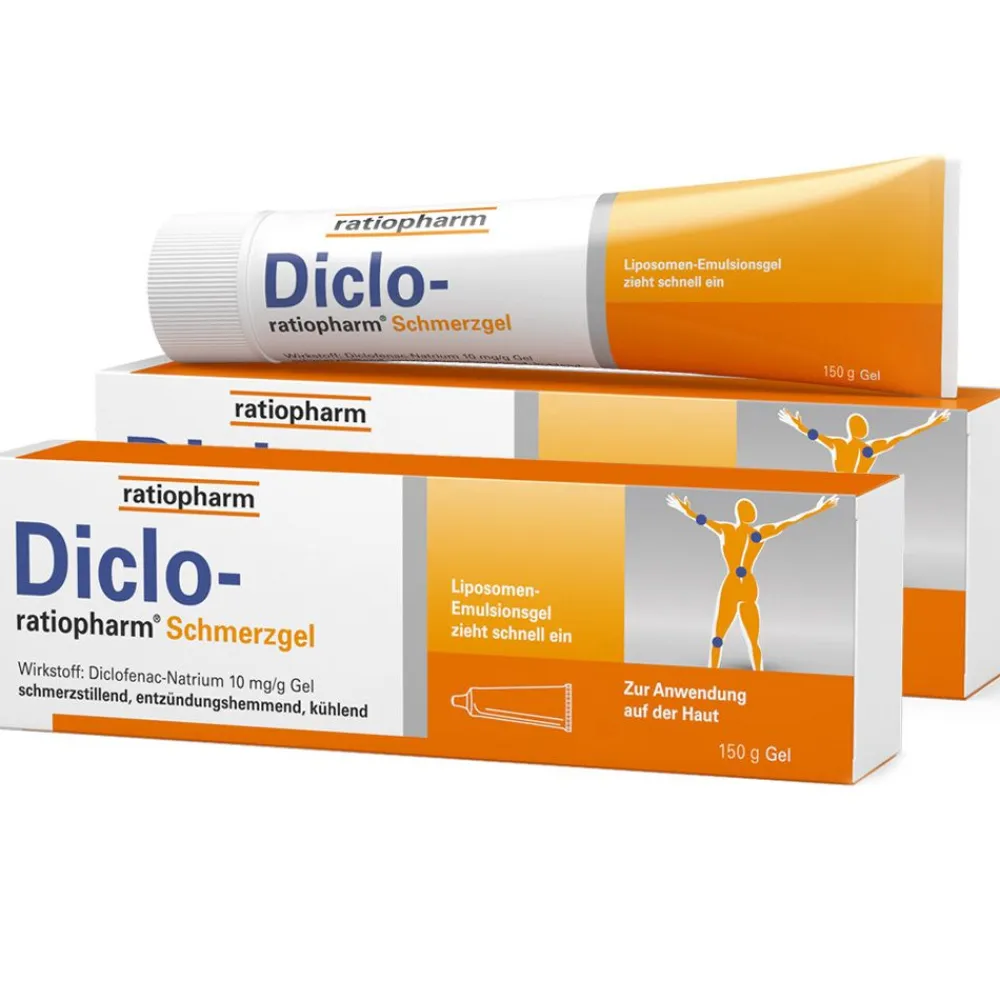 Diclo-® Schmerzgel bei akuten Bewegungsschmerzen mit dem bewährten Wirkstoff Diclofenac>ratiopharm Sale