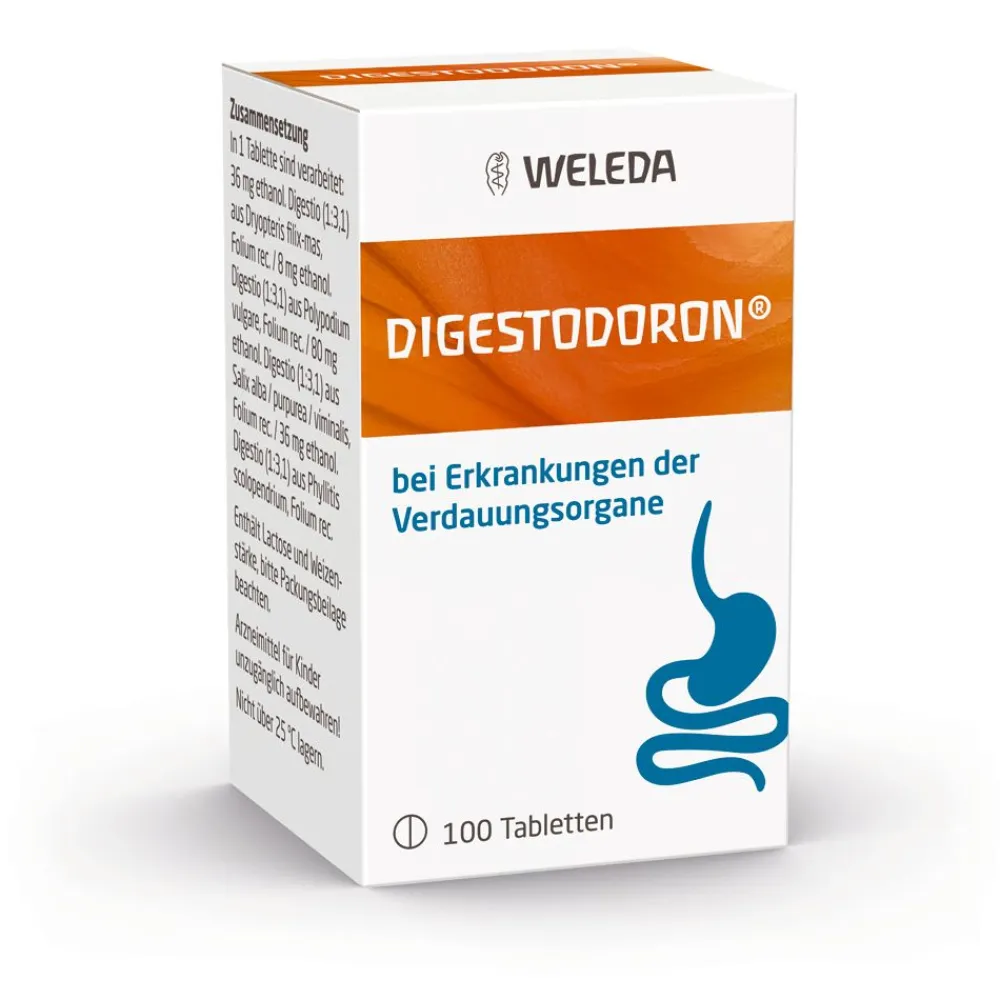 Digestodoron® Tabletten bei funktionellen Verdauungsstörungen, u.a. auf chronisch-entzündlicher Basis>WELEDA Hot