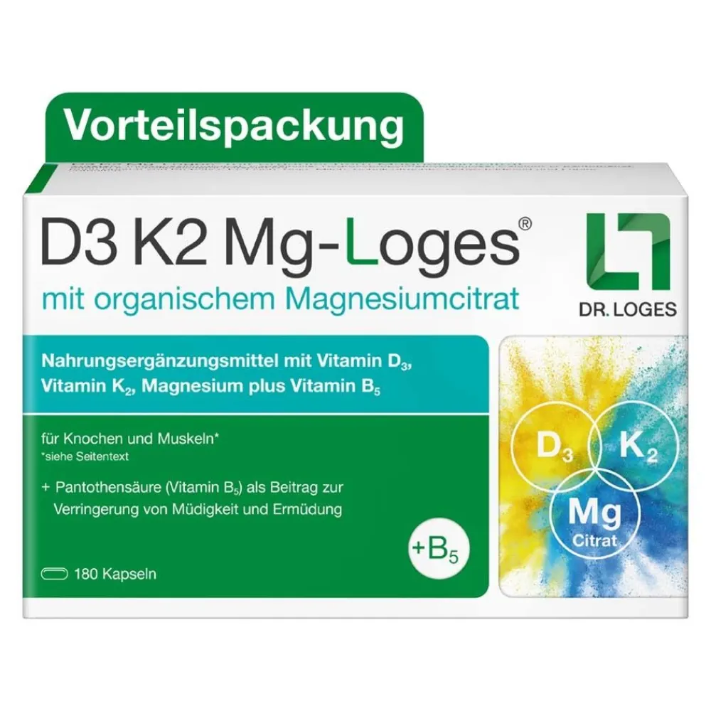 D3 K2 Mg-Loges – stark für Knochen und Muskeln*> Discount