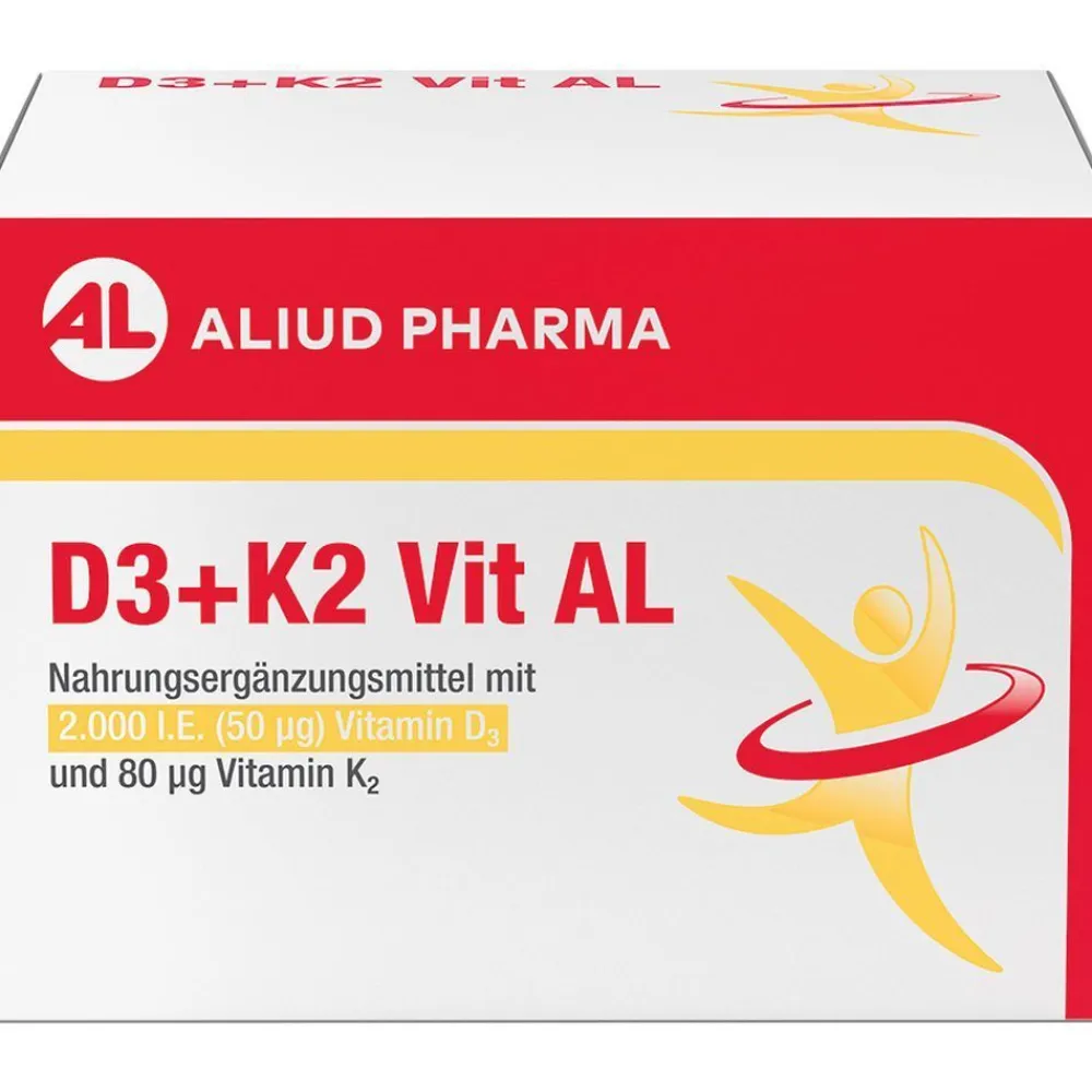 D3 + K2 Vit AL 2000 I.E. / 80 µg Kapseln: ein starkes Duo für die Knochen| Best