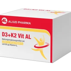 D3 + K2  Vit AL 2000 I.E. / 80 µg Kapseln: ein starkes Duo für die Knochen| Best