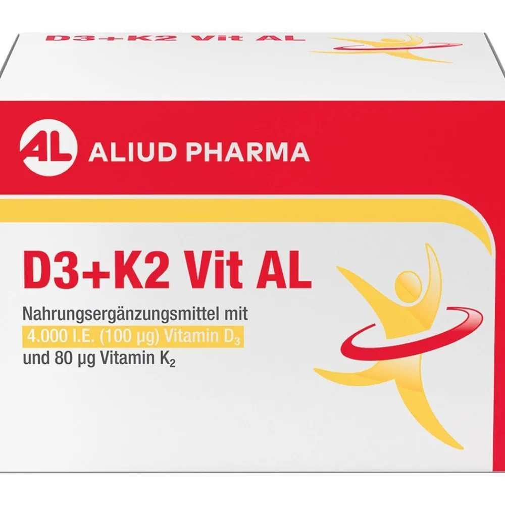D3 + K2 Vit AL 4000 I.E. / 80 µg Kapseln: ein starkes Duo für die Knochen> Online