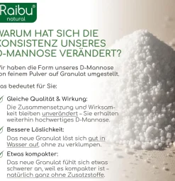 D-Mannose Pulver 250g, Natürlich und Vegan, 125 Tage Versorgung -><noscript><img width=
