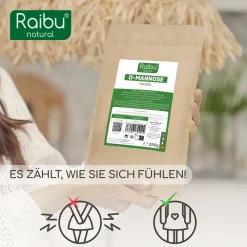 D-Mannose Pulver 250g, Natürlich und Vegan, 125 Tage Versorgung -><noscript><img width=