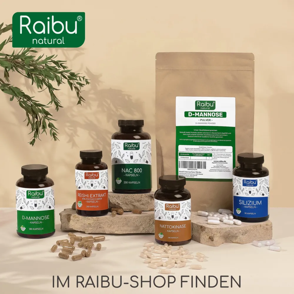D-Mannose Pulver 250g, Natürlich und Vegan, 125 Tage Versorgung ->Raibu Online