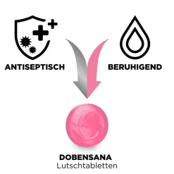 Dobensana® Junior Lutschtabletten Erdbeergeschmack bei ersten Anzeichen von Halsschmerzen| Hot