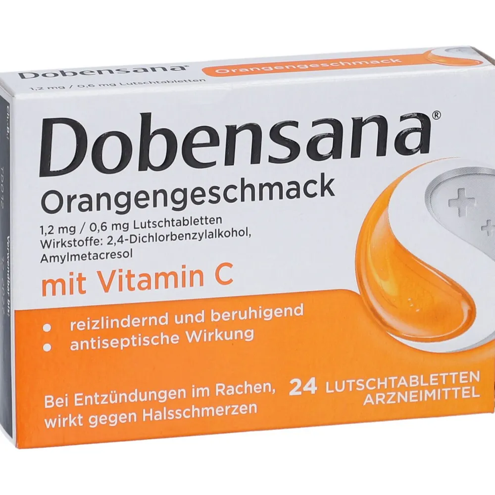 Dobensana® Orangengeschmack 1,2 mg/0,6 mg Lutschtabletten| Online