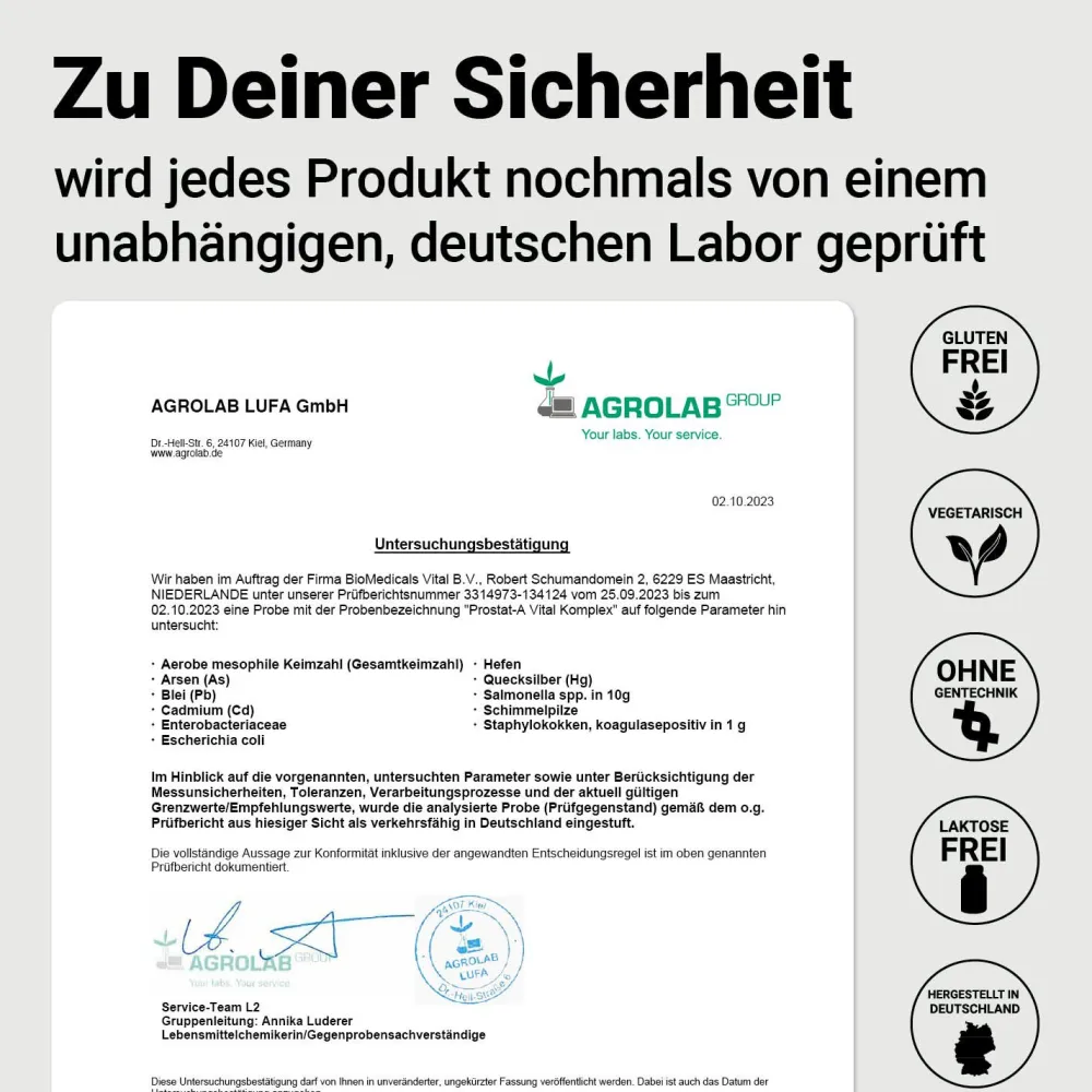 DocVital® Prostata Komplex Kapseln - Sägepalmenextrakt, Kürbiskernextrakt, Zink, Vitamin D3 & mehr>