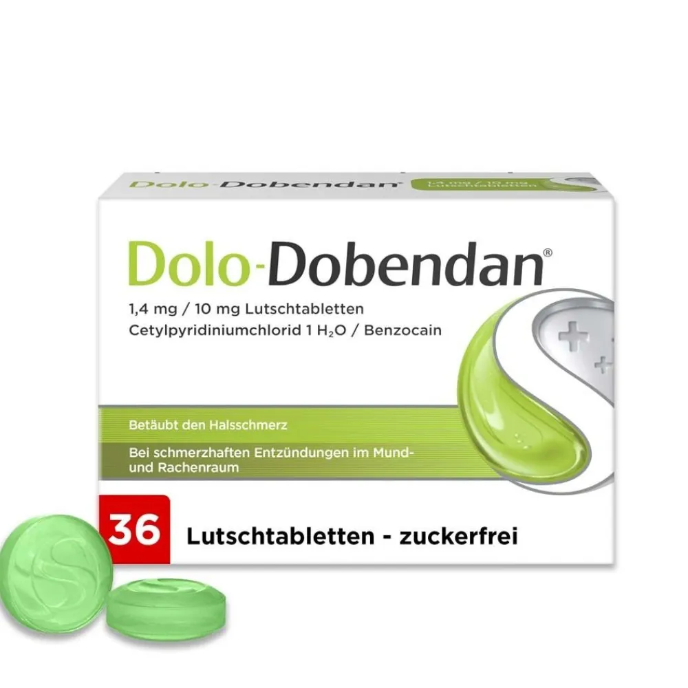 Dolo-® Halstabletten zuckerfrei mit betäubender Wirkung - bei Halsschmerzen>Dobendan Outlet
