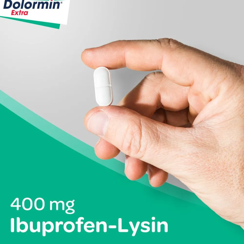 Extra 400 mg Ibuprofen bei Schmerzen und Fieber - Jetzt 20% mit dem Code 20 sparen*|Dolormin