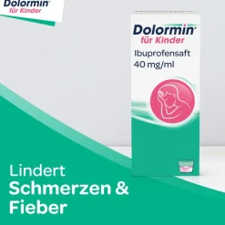 für Kinder Ibuprofensaft 40 mg/ml bei Fieber und Schmerzen>Dolormin