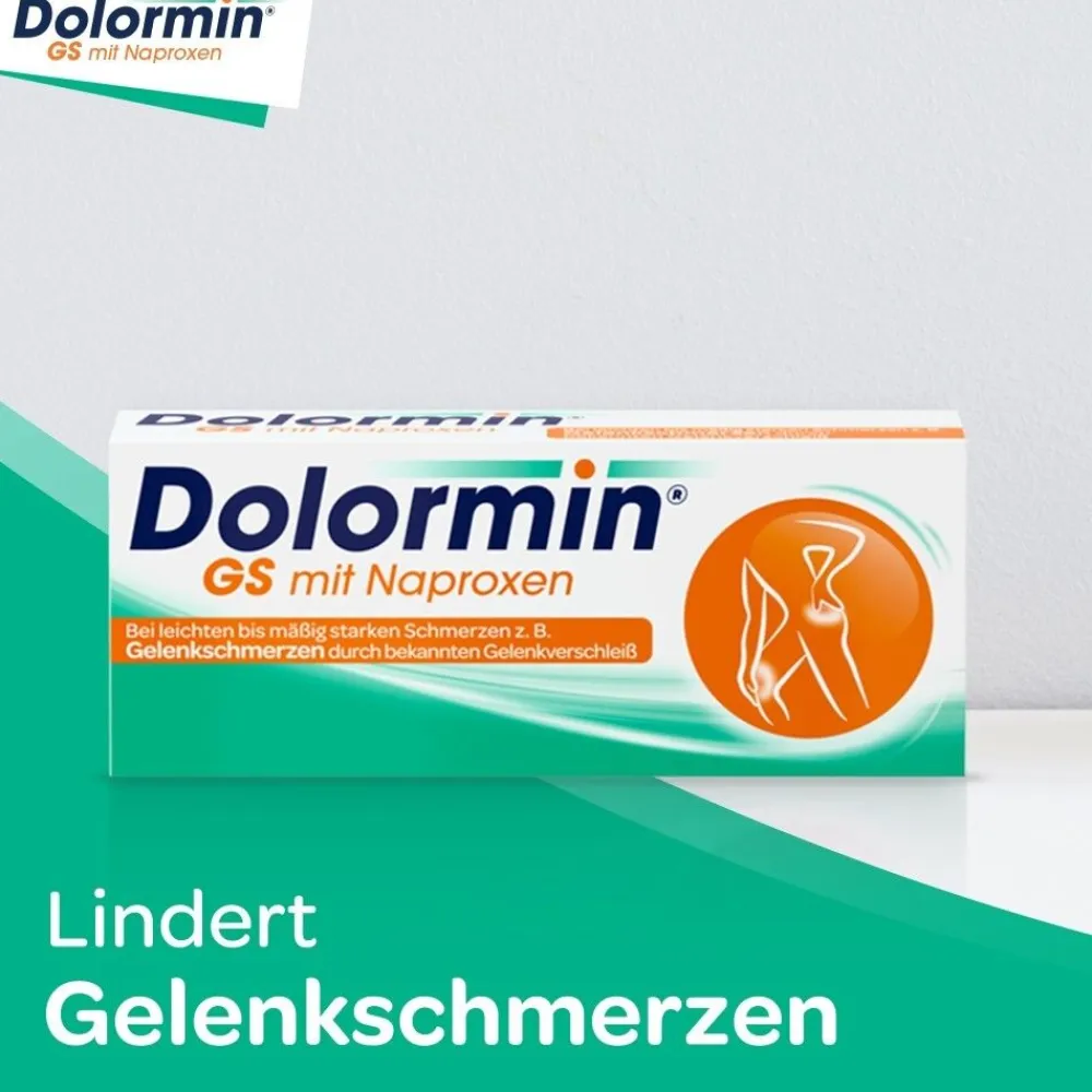 GS mit Naproxen, Schmerztabletten bei Gelenkschmerzen>Dolormin Hot