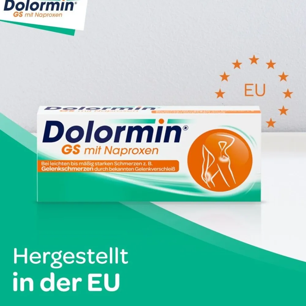 GS mit Naproxen, Schmerztabletten bei Gelenkschmerzen>Dolormin Hot