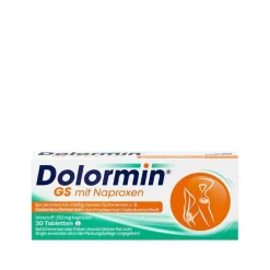 GS mit Naproxen, Schmerztabletten bei Gelenkschmerzen - Jetzt 20% mit dem Code 20 sparen*|Dolormin New