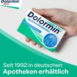Schmerztabletten mit 200 mg Ibuprofen bei Schmerzen und Fieber|Dolormin Hot