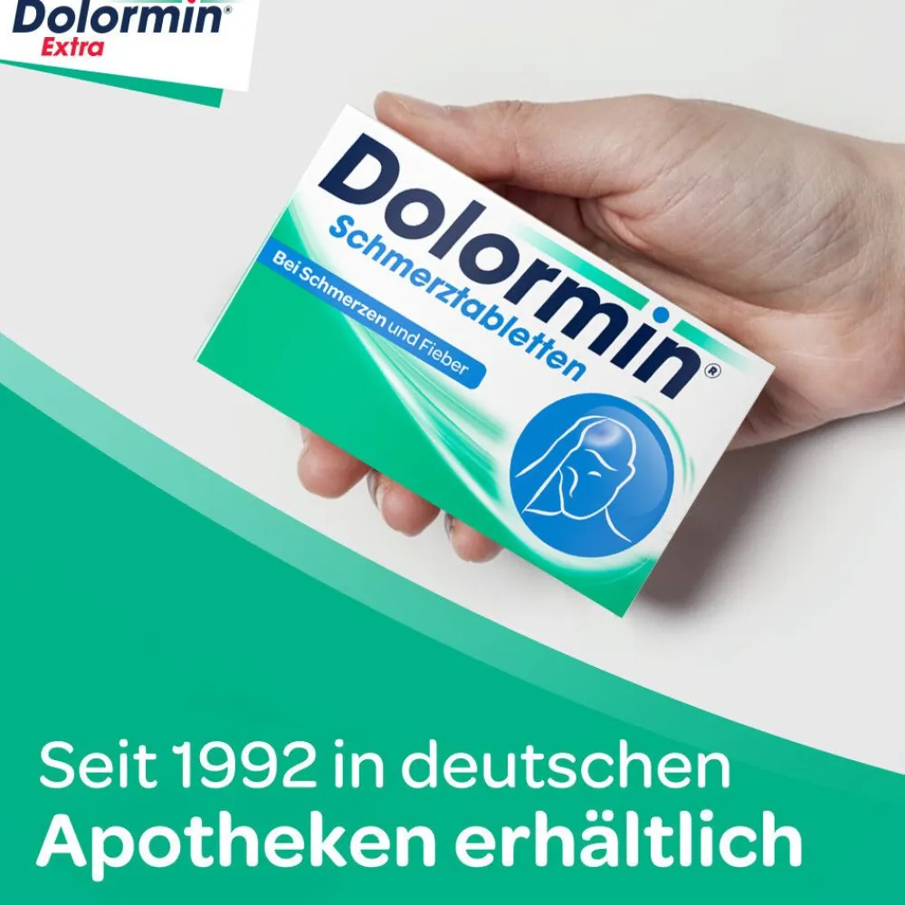 Schmerztabletten mit 200 mg Ibuprofen bei Schmerzen und Fieber|Dolormin Hot
