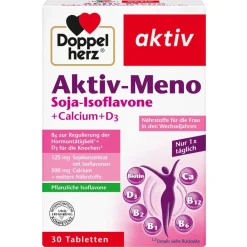 ® aktiv Aktiv-Meno Soja-Isoflavone + Calcium + D3 Tabletten>Doppelherz