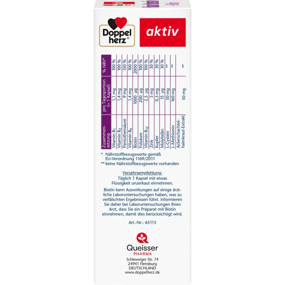 ® aktiv Haar Intensiv + Biotin>Doppelherz