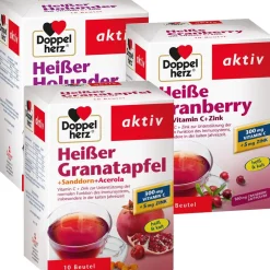 ® aktiv Heißes 3er Set Holunder + Cranberry + Granatapfel>Doppelherz Sale