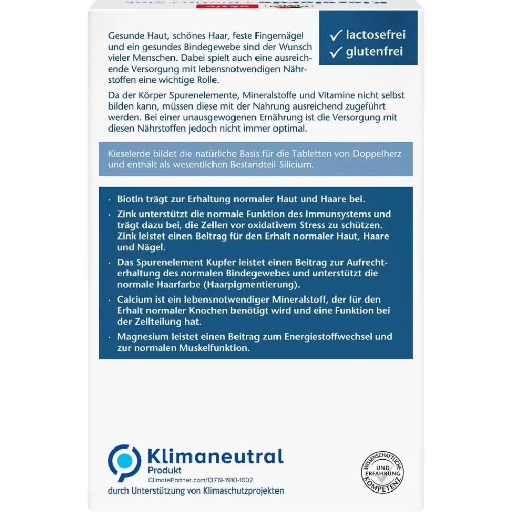 ® aktiv Kieselerde + Biotin + Zink Tabletten>Doppelherz Hot