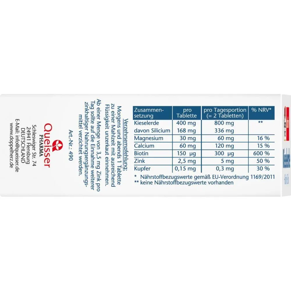 ® aktiv Kieselerde + Biotin + Zink Tabletten>Doppelherz Online