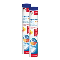 Doppelherz® aktiv Magnesium 400 + B1 + B6 + B12 + Folsäure Brausetabletten| Hot