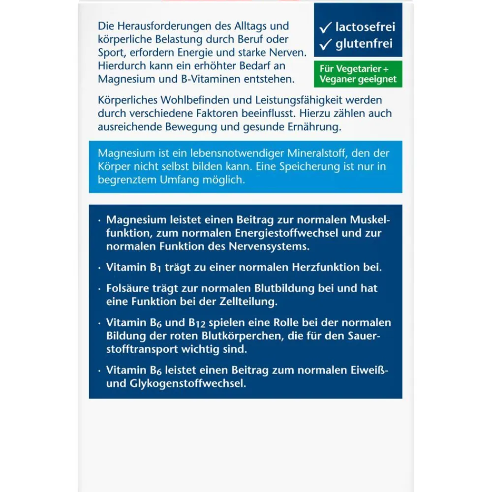 ® aktiv Magnesium 400 + B1 + B6 + B12 + Folsäure Tabletten - Jetzt 20% mit dem Code 20 sparen*|Doppelherz Clearance