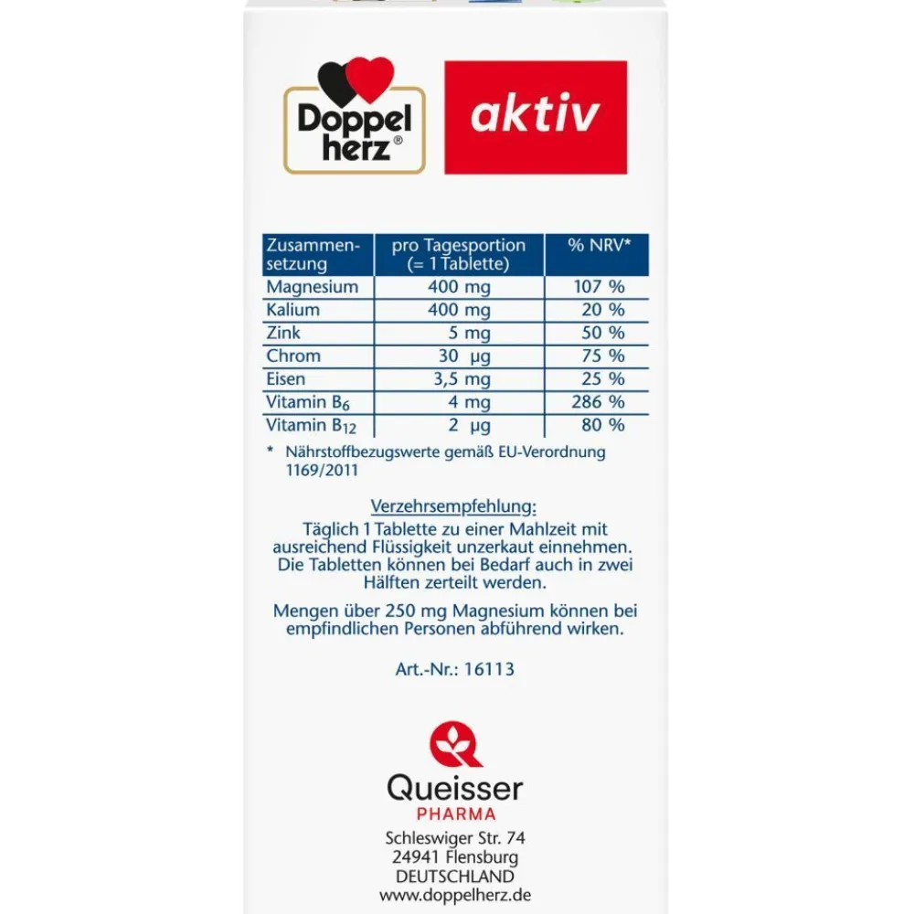 ® aktiv Magnesium +Kalium 400>Doppelherz Clearance