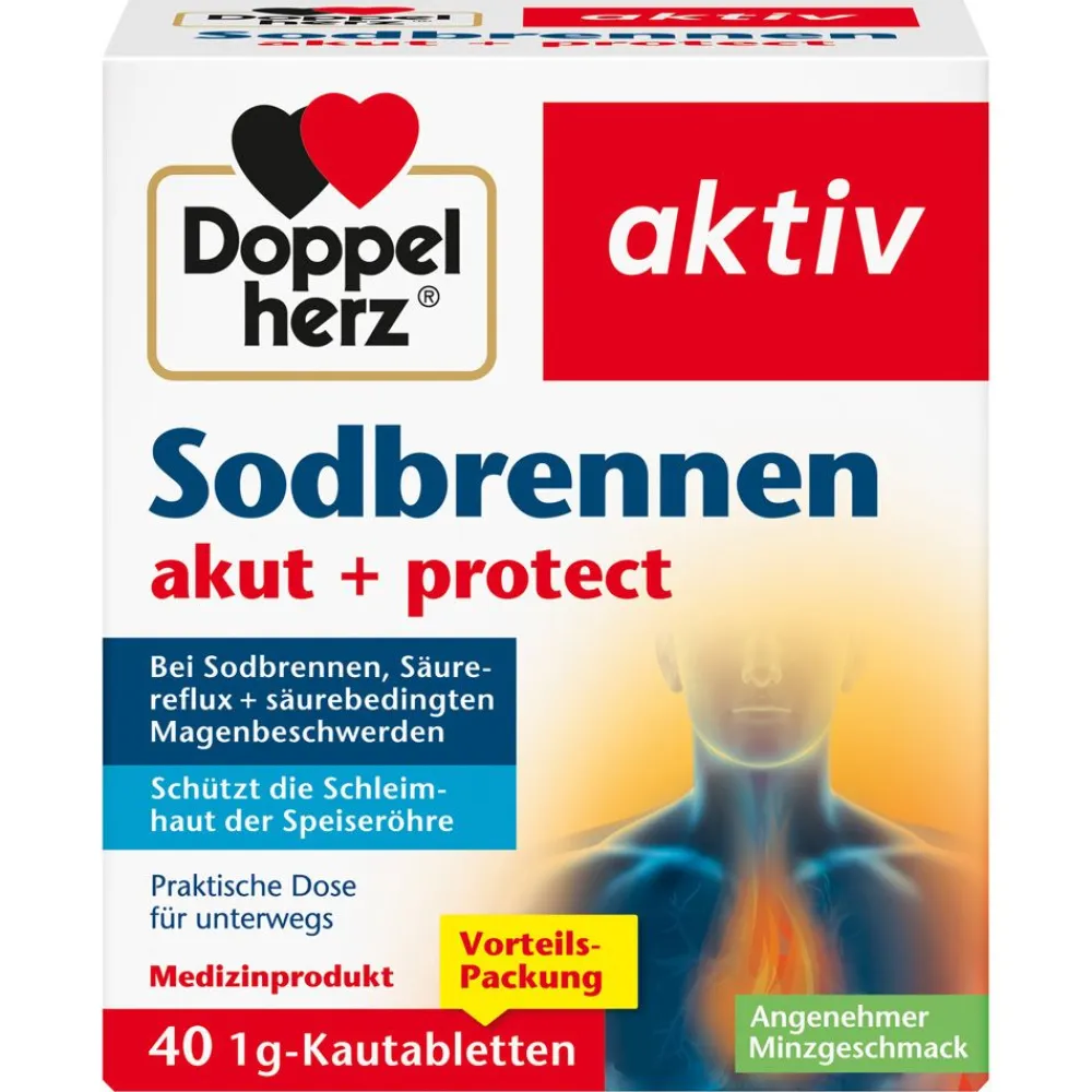 ® aktiv Sodbrennen akut + protect>Doppelherz Hot