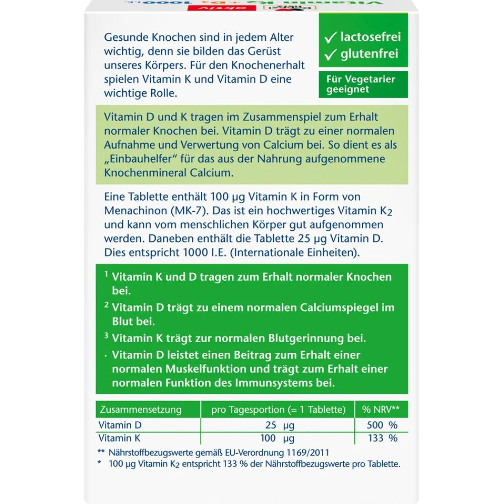 ® aktiv Vitamin K2 + D3 1000 I.E.|Doppelherz Online