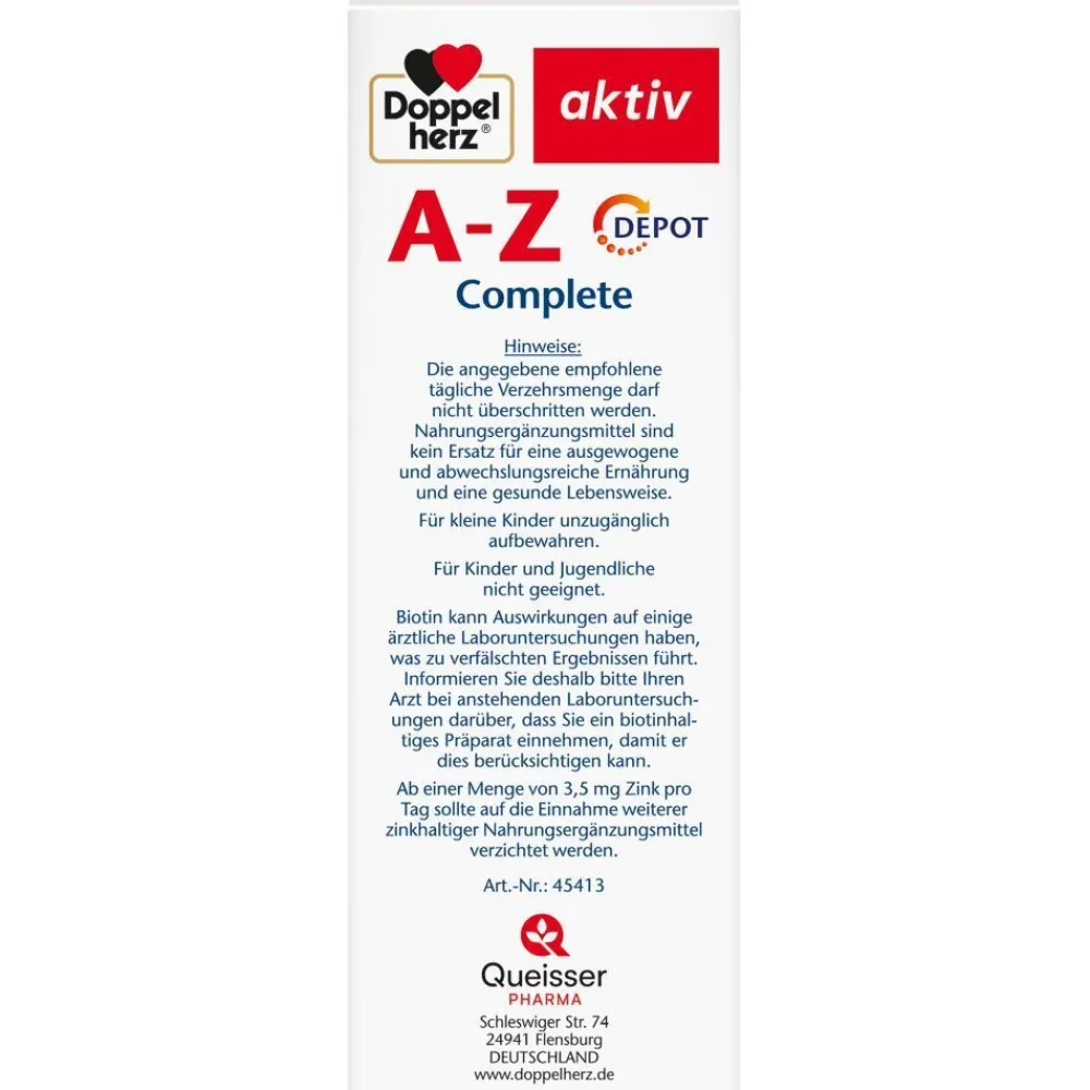 ® A-Z Complete DEPOT - Jetzt 20% mit dem Code 20 sparen*>Doppelherz Online