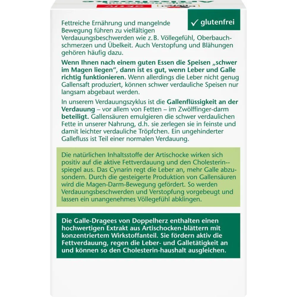 ® Galle-Dragee mit Artischocke|Doppelherz